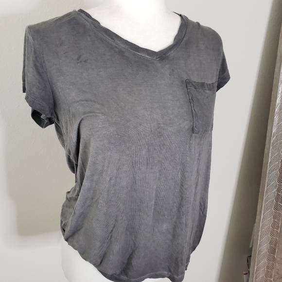 Charcoal Gray Pocket Tee - Picture 4 of 5